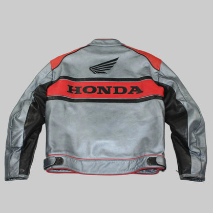 Veste en cuir moto Honda