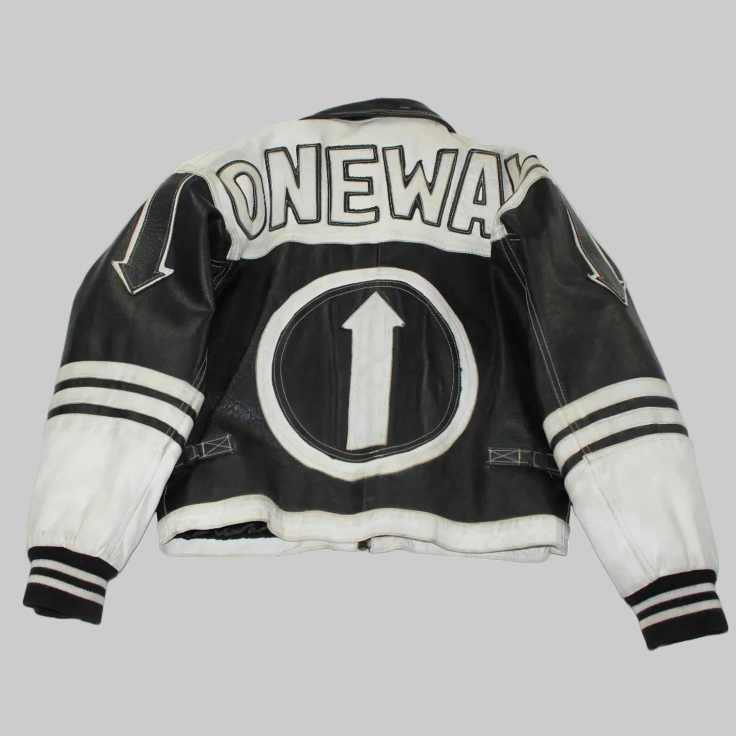 veste en cuir attache fireman
