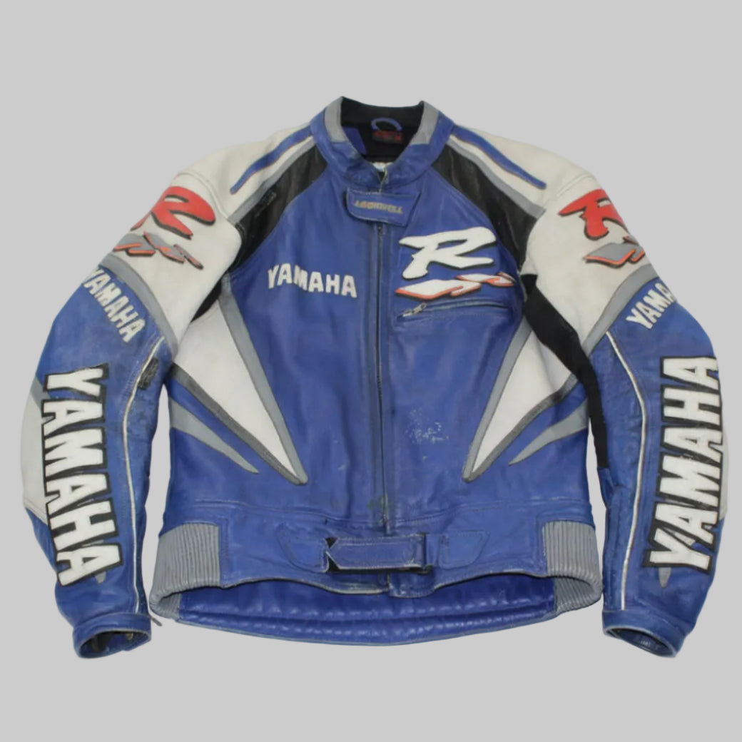 Veste de moto en cuir Yamaha Série YZF R
