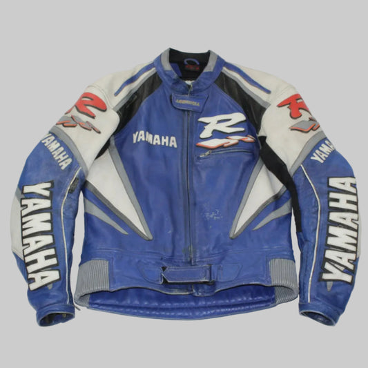 Veste de moto en cuir Yamaha Série YZF R