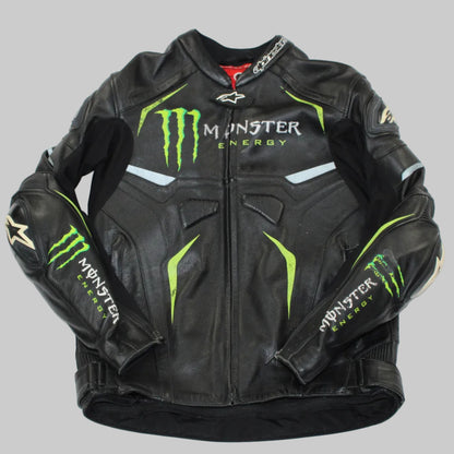 Veste de moto en cuir alpinestars piste