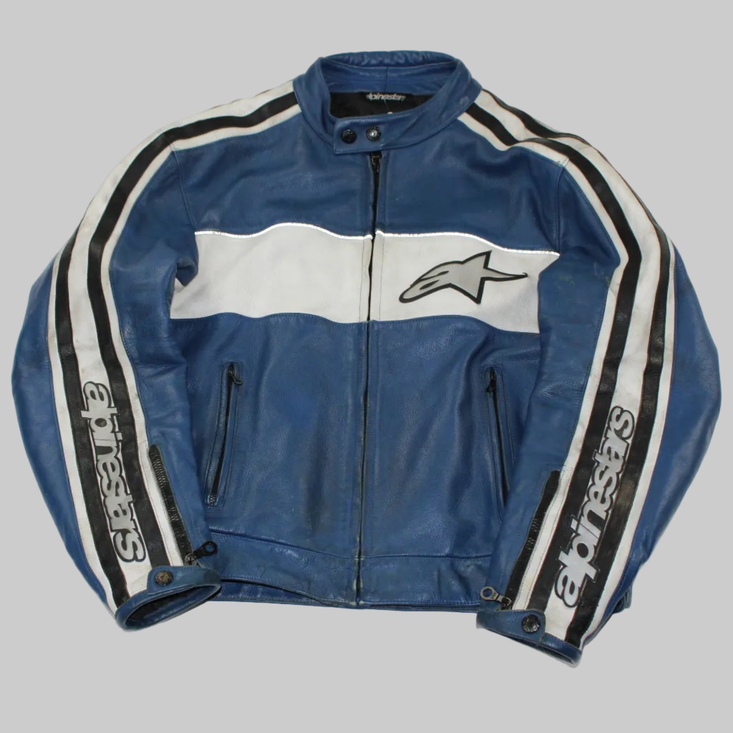 Veste en cuir Alpinestars classique Y2K