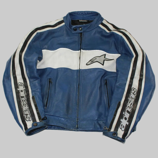 Veste en cuir Alpinestars classique Y2K
