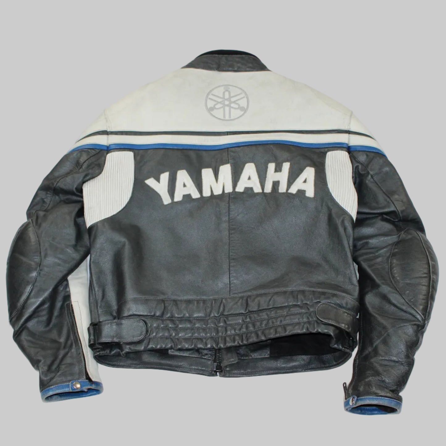 Veste en cuir moto Yamaha