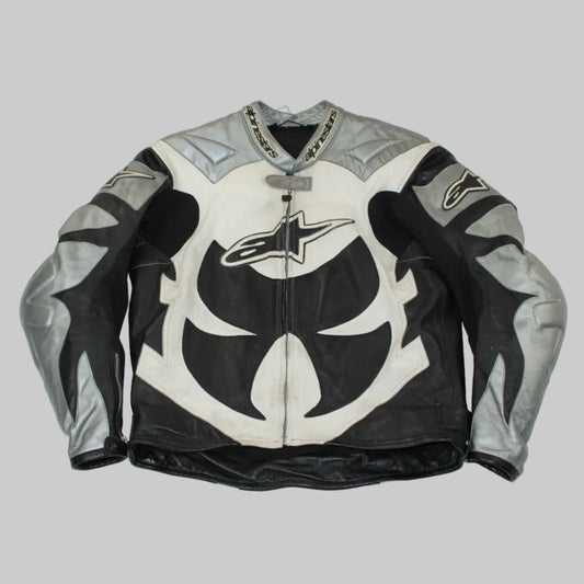 Veste en cuir de moto Alpinestars Troy lee design Y2K