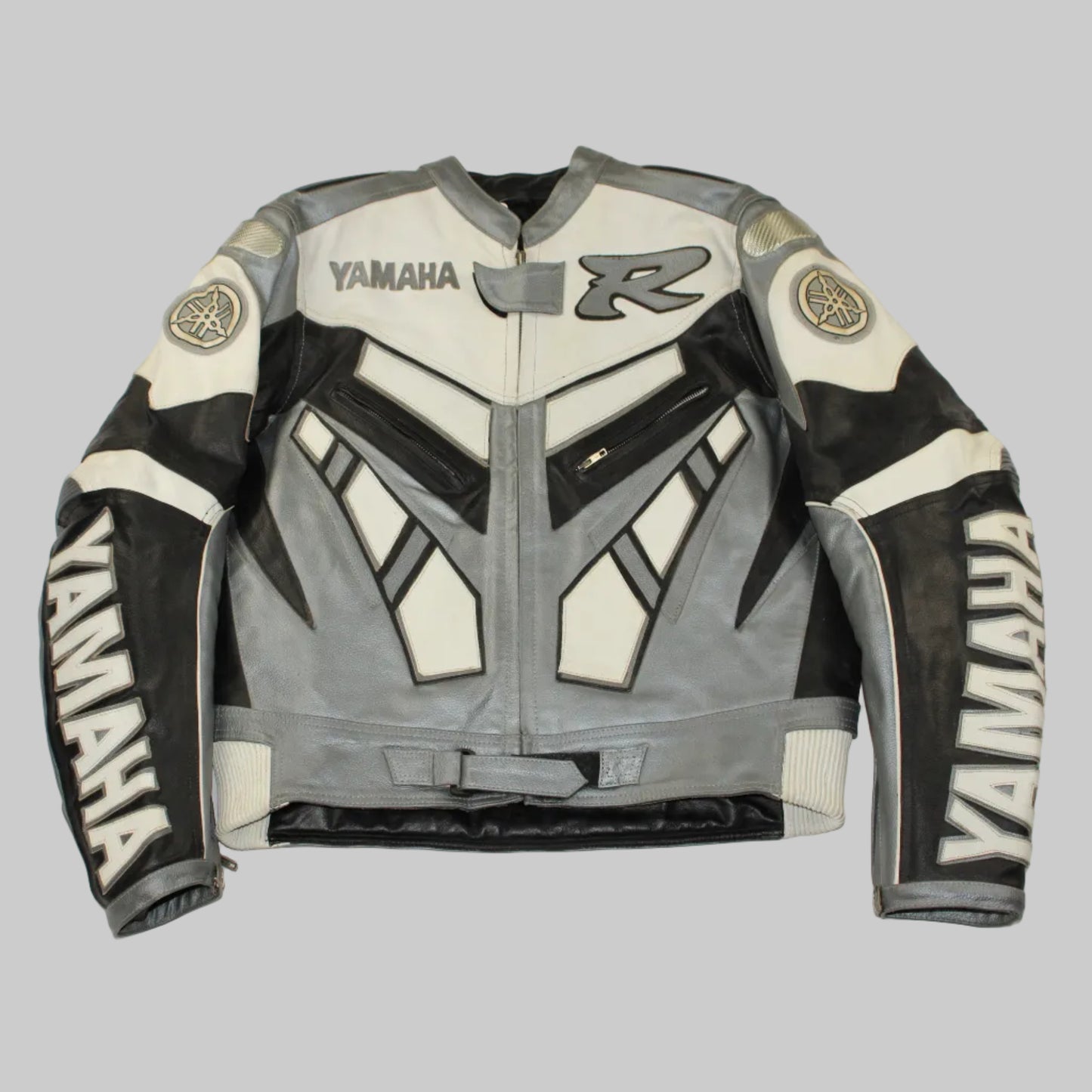 Veste de moto en cuir Yamaha série R