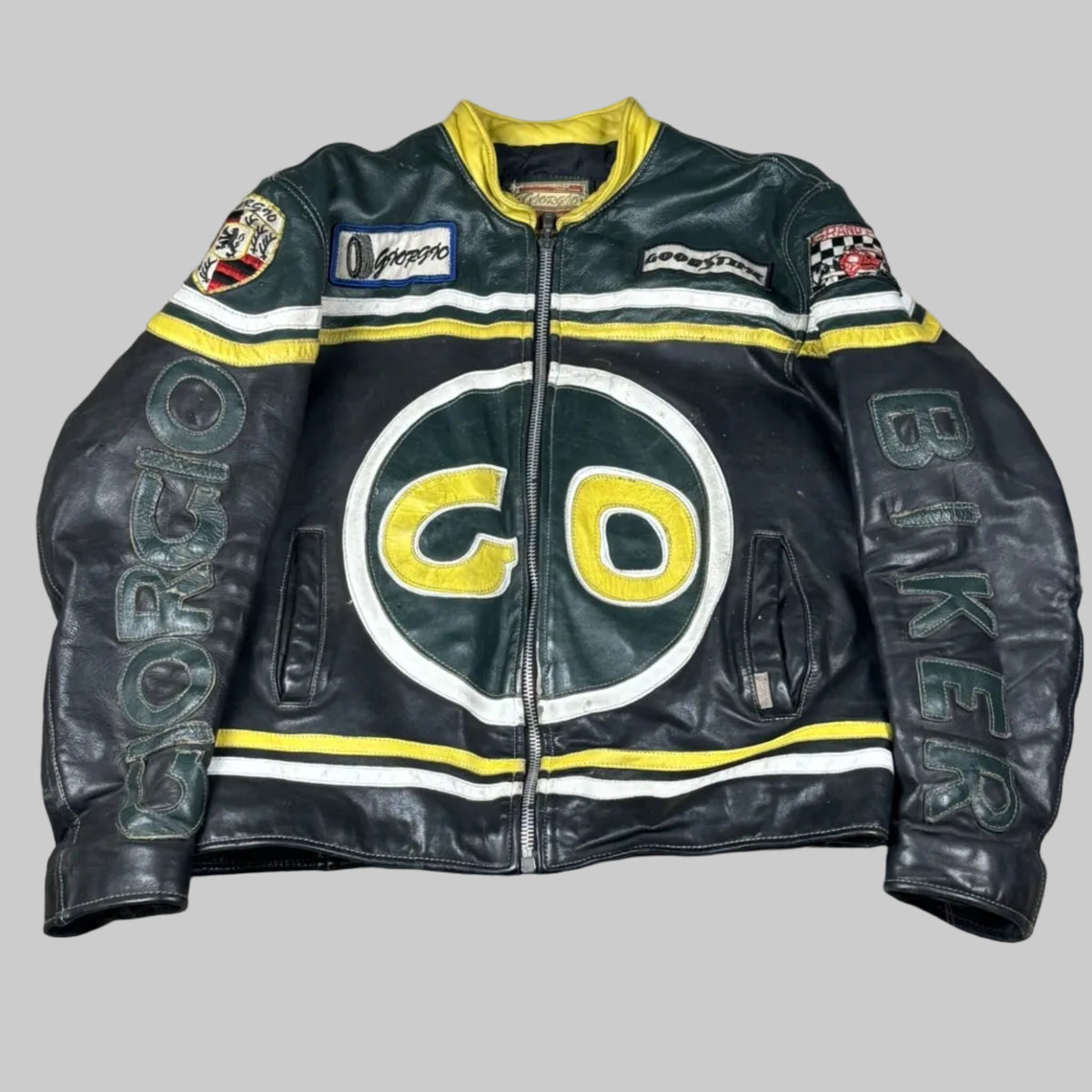 Veste en cuir giorgio