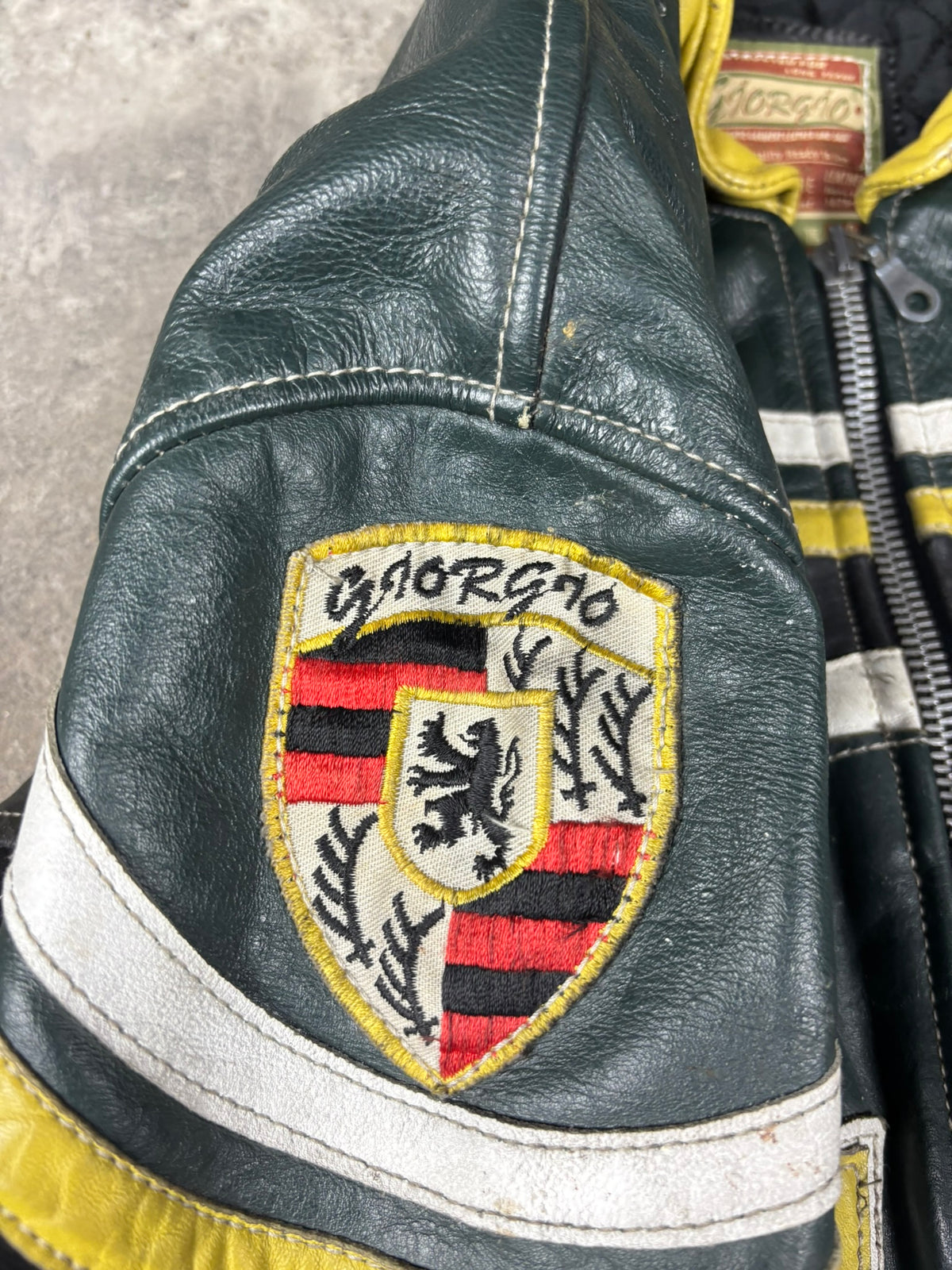 Veste en cuir giorgio