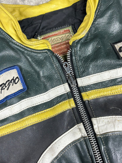 Veste en cuir giorgio