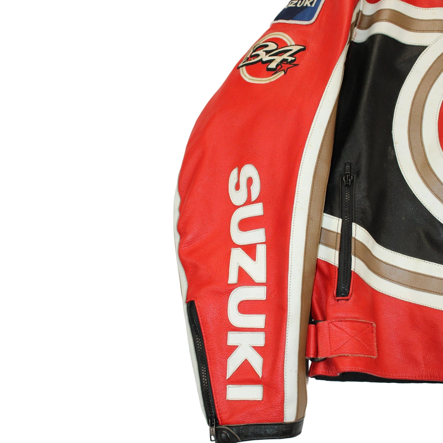 veste en cuir moto SUZUKI Kevin Schwantz