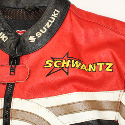 veste en cuir moto SUZUKI Kevin Schwantz