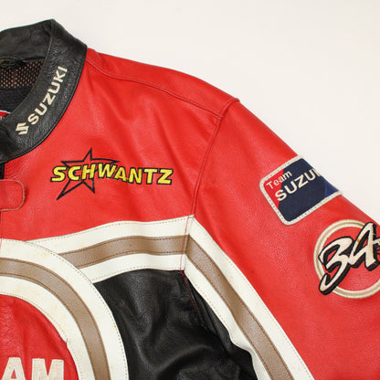 veste en cuir moto SUZUKI Kevin Schwantz