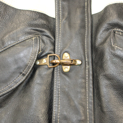 veste en cuir attache fireman