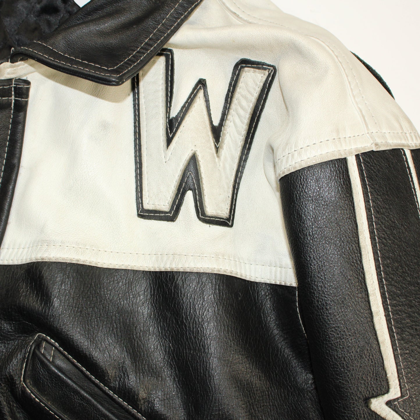 veste en cuir attache fireman