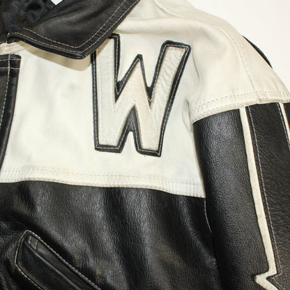 veste en cuir attache fireman