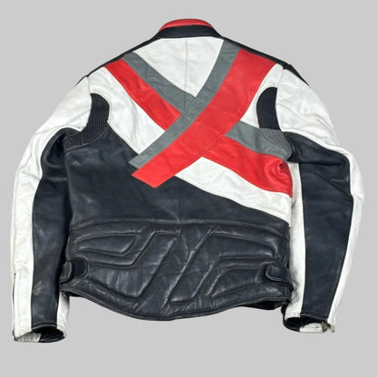 Veste vintage en cuir de moto