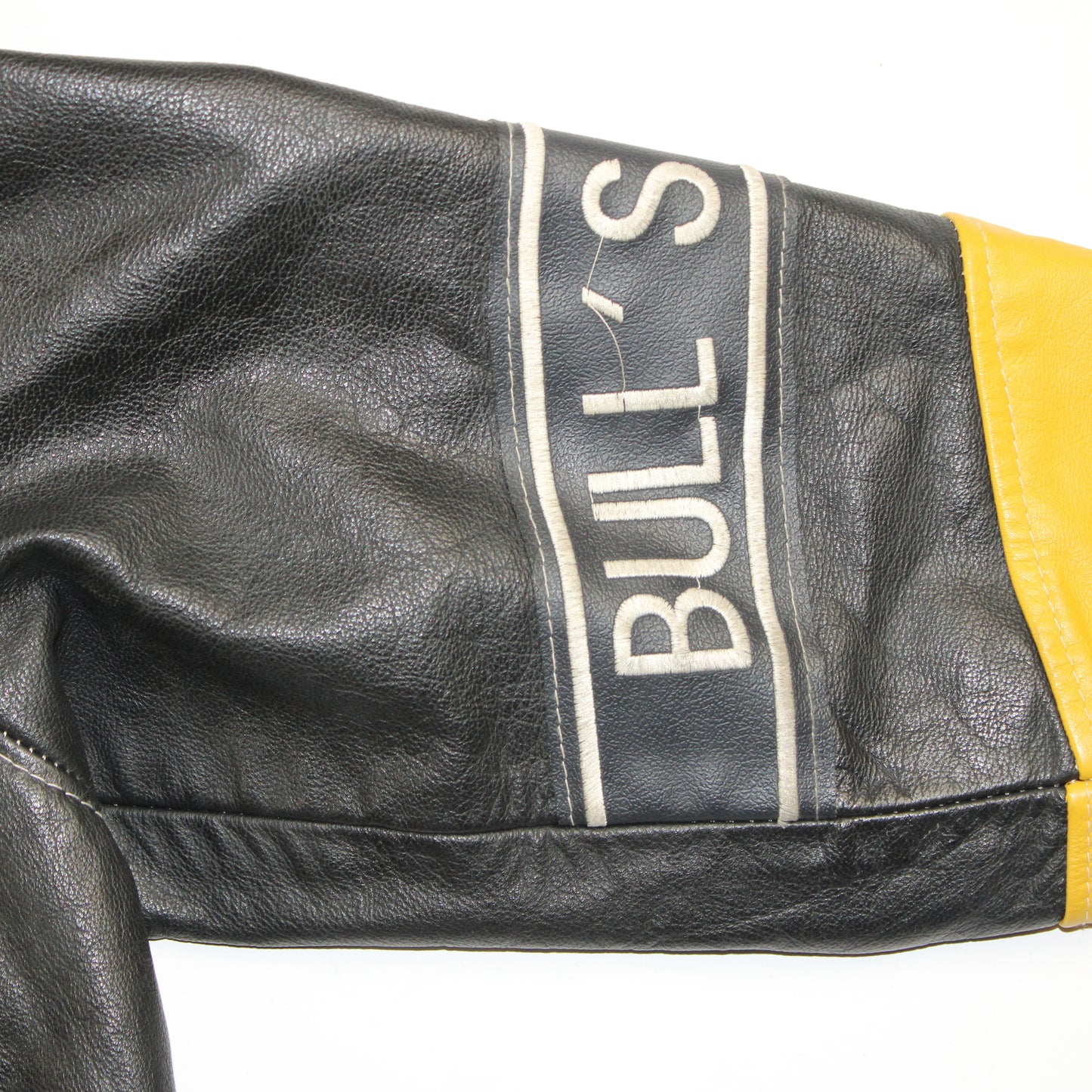 Veste en cuir vintage attache Fireman