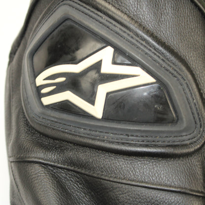 Veste de moto en cuir alpinestars piste