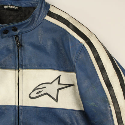 Veste en cuir Alpinestars classique Y2K