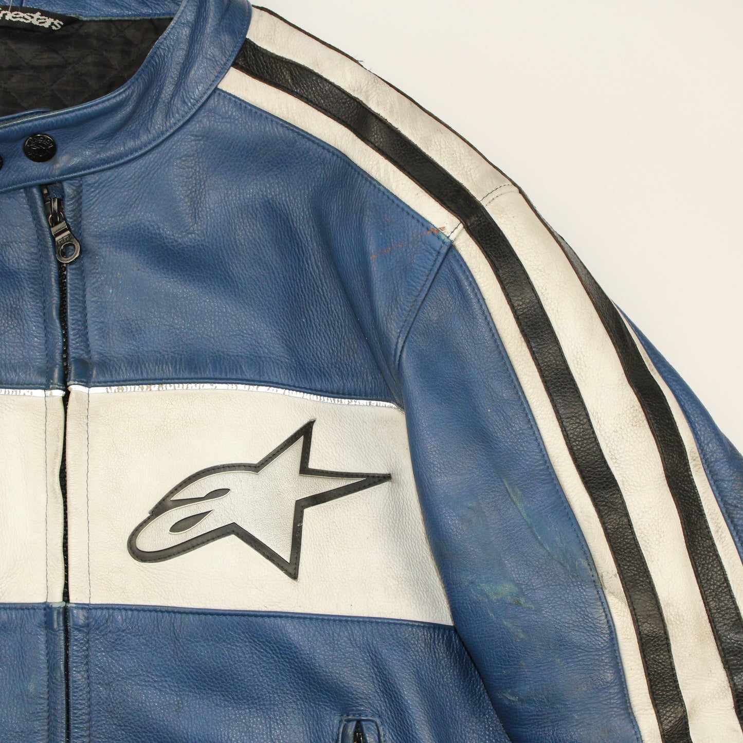 Veste en cuir Alpinestars classique Y2K