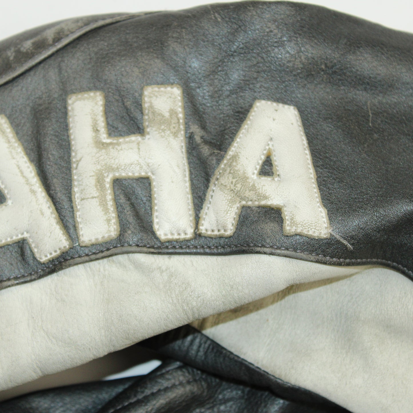 Veste en cuir moto Yamaha