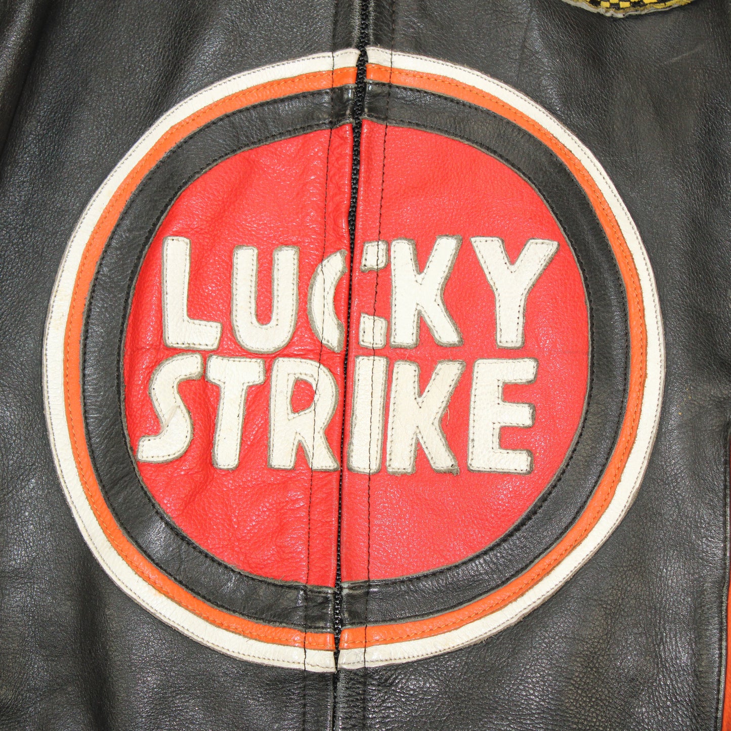 Veste de moto en cuir Suzuki Lucky Strike Replica Schwantz 1993