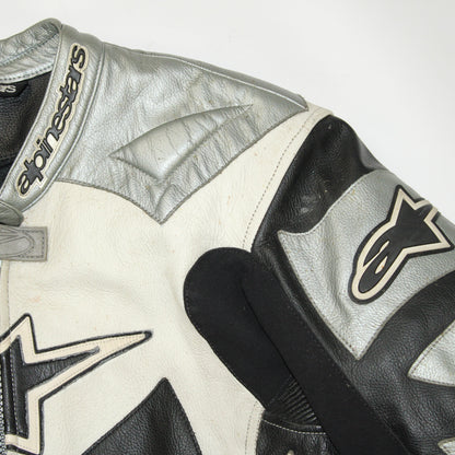 Veste en cuir de moto Alpinestars Troy lee design Y2K