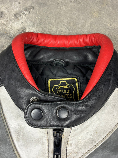 Veste vintage en cuir de moto