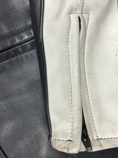 Veste vintage en cuir de moto