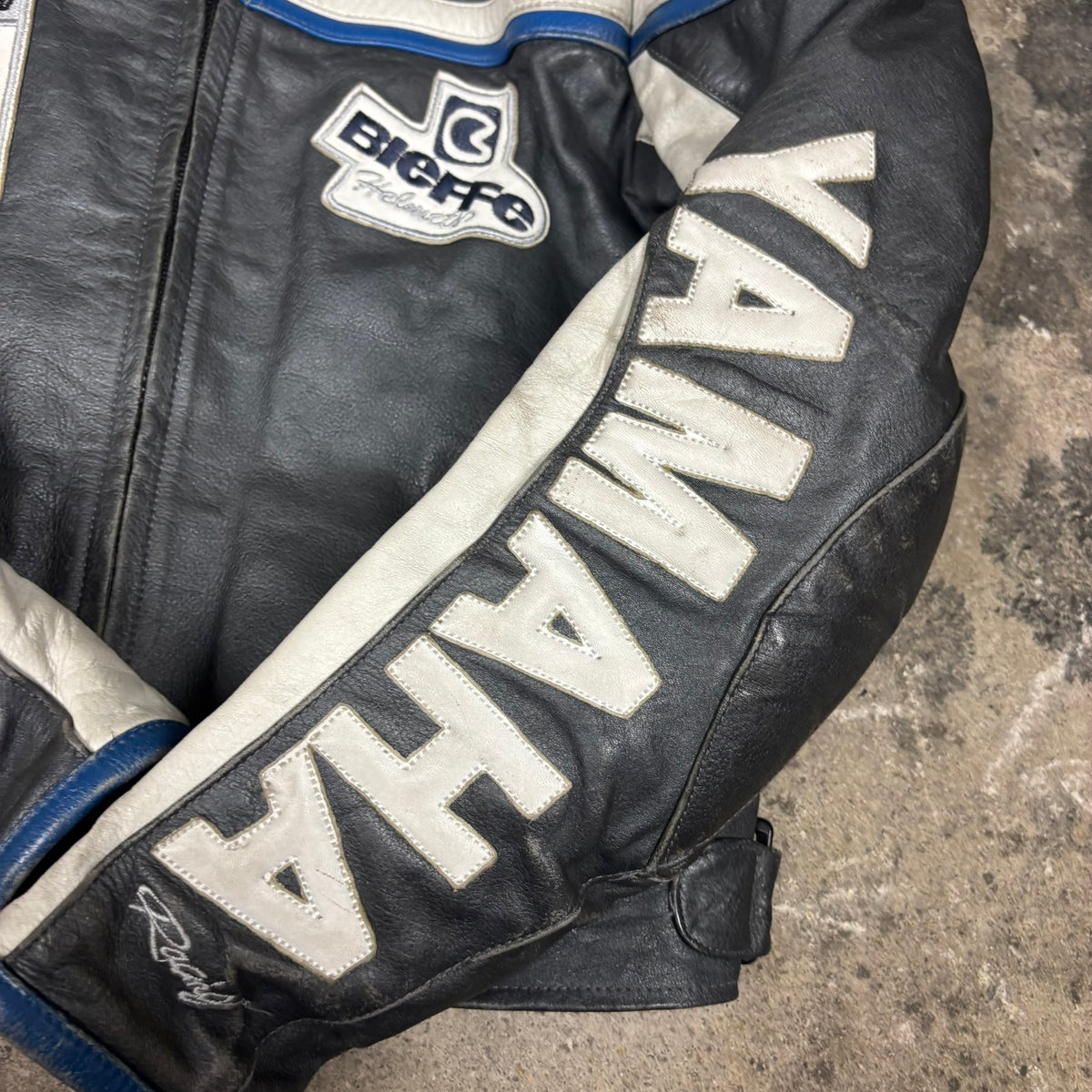 Veste en cuir Yamaha
