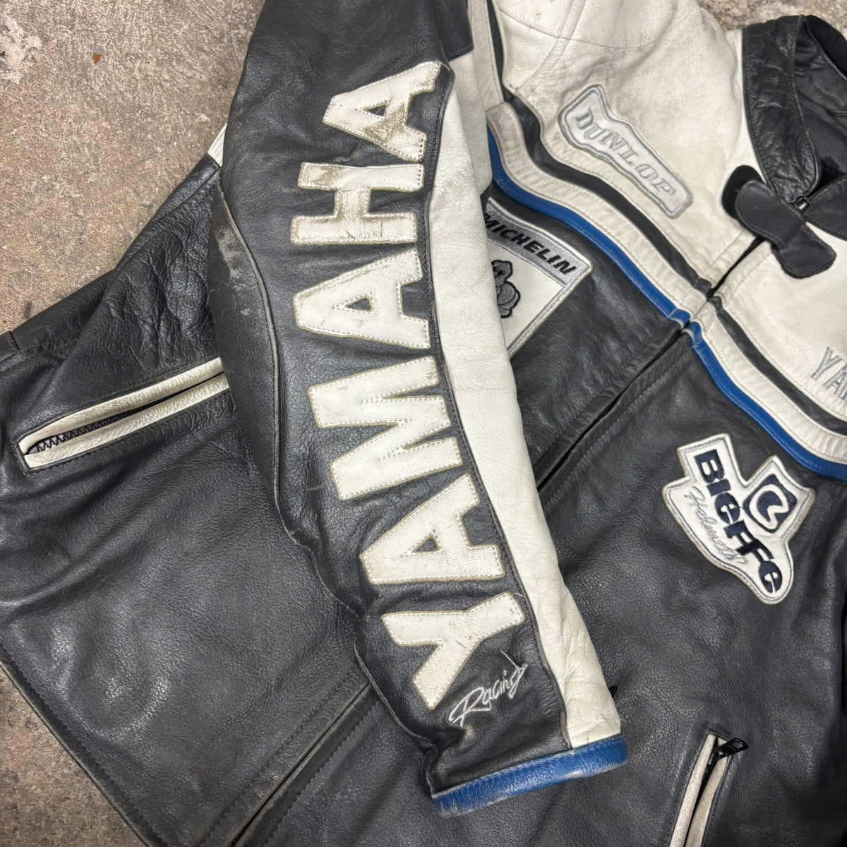 Veste en cuir Yamaha