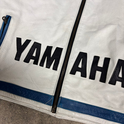 Veste de moto en cuir Yamaha