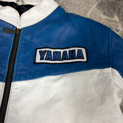 Veste de moto en cuir Yamaha
