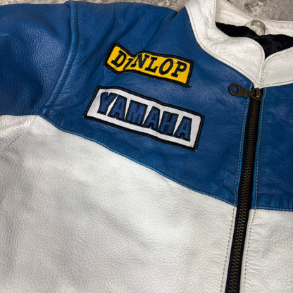 Veste de moto en cuir Yamaha