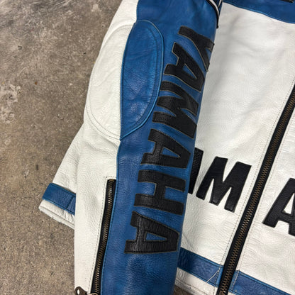 Veste de moto en cuir Yamaha