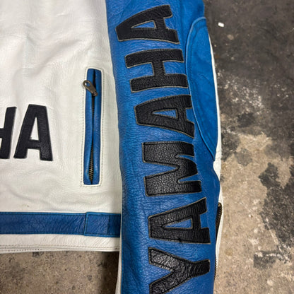 Veste de moto en cuir Yamaha
