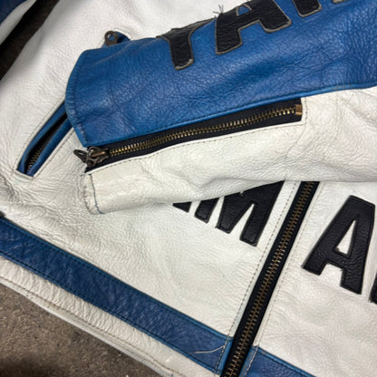 Veste de moto en cuir Yamaha