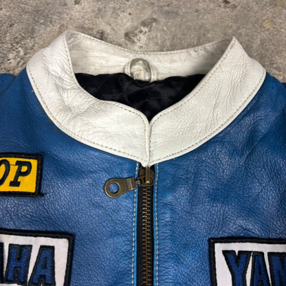 Veste de moto en cuir Yamaha