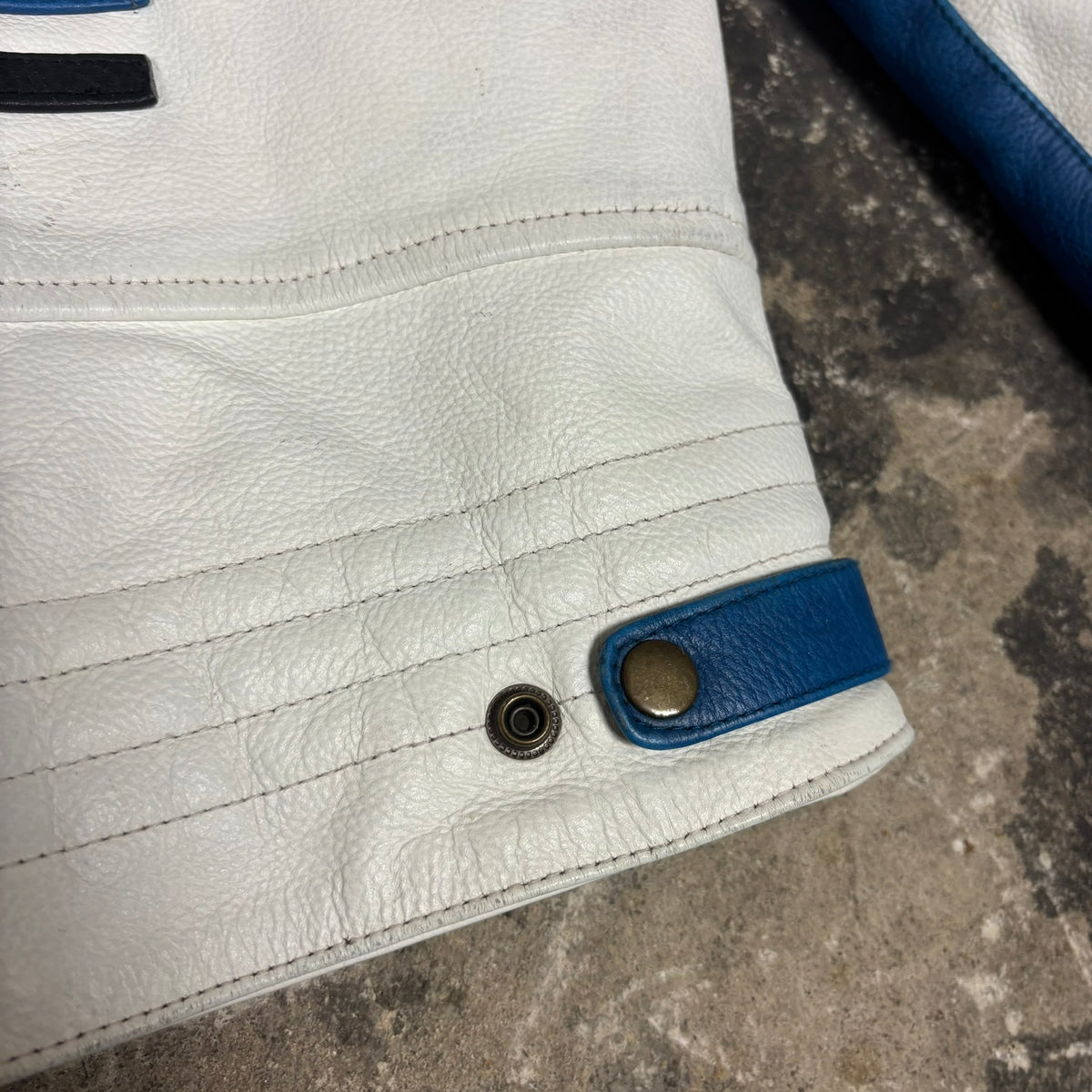 Veste de moto en cuir Yamaha