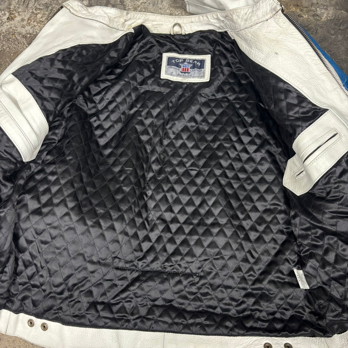 Veste de moto en cuir Yamaha