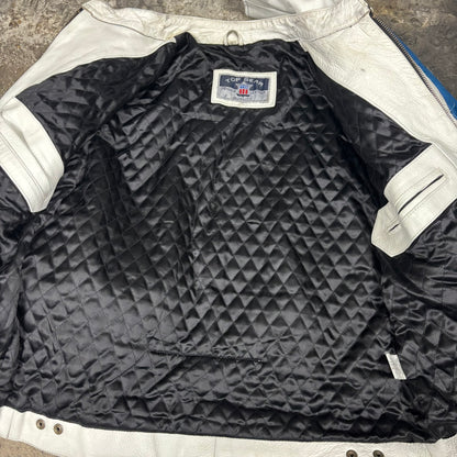 Veste de moto en cuir Yamaha