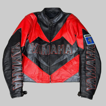 Veste de moto en Cuir yamaha Noriyuki Haga
