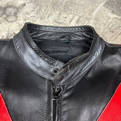 Veste de moto en Cuir yamaha Noriyuki Haga