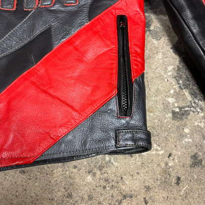 Veste de moto en Cuir yamaha Noriyuki Haga