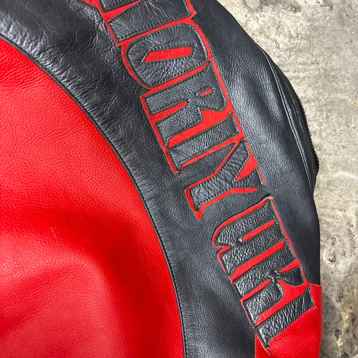 Veste de moto en Cuir yamaha Noriyuki Haga