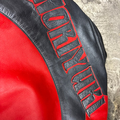 Veste de moto en Cuir yamaha Noriyuki Haga