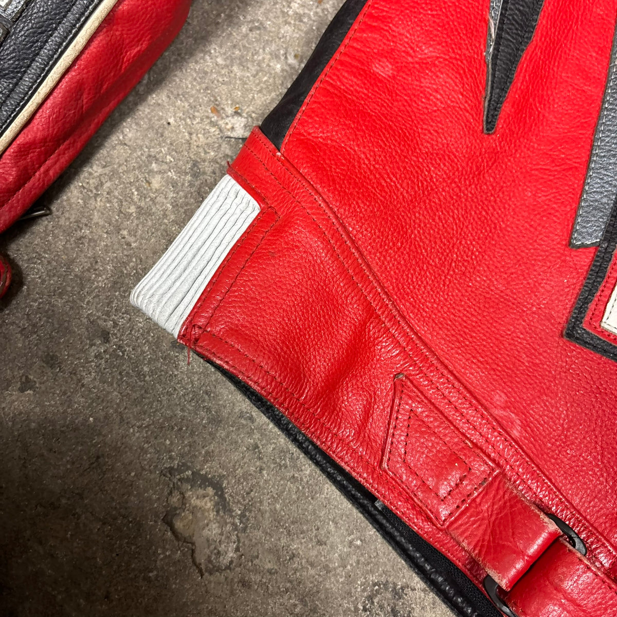 Veste de mot en cuir Yamaha série R 90s