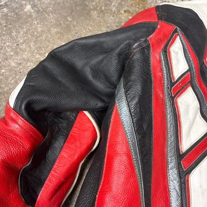 Veste de mot en cuir Yamaha série R 90s
