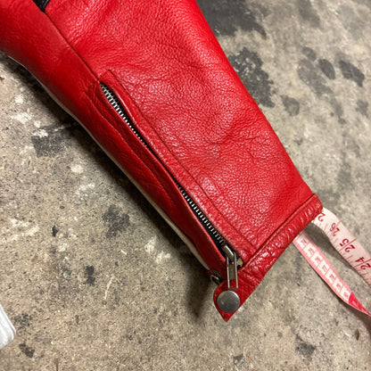 Veste de mot en cuir Yamaha série R 90s