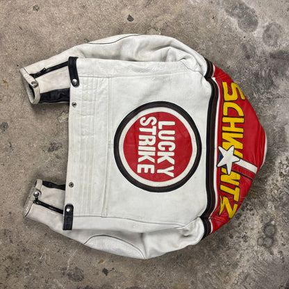 Veste en cuir Lucki Strike Kevin Scwantz 1993